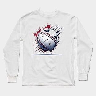 Illustration of Baseball ball Long Sleeve T-Shirt